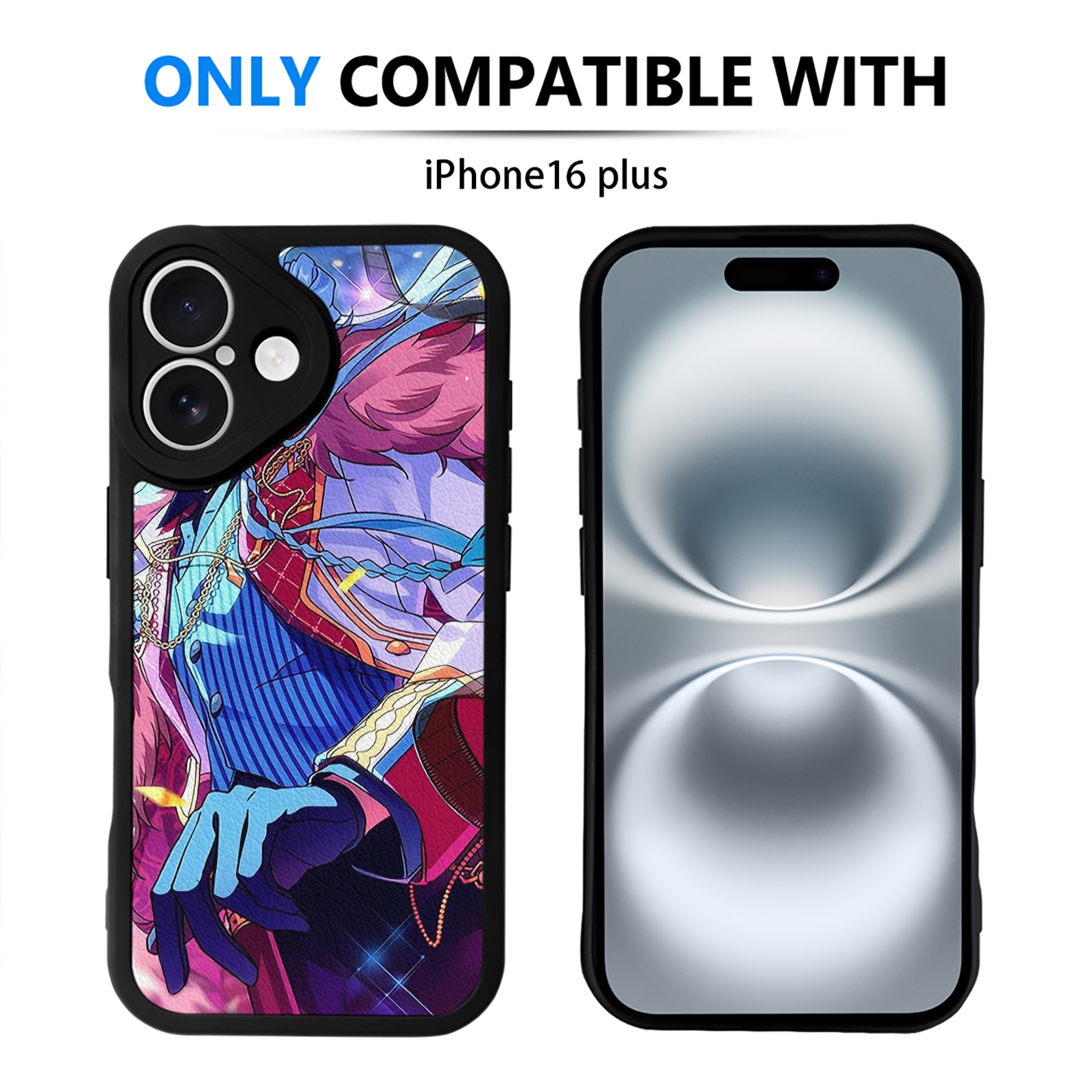 （画像用） あんさんぶるスターズ! Ensemble Stars 【iPhone 16シリーズ対応】シリコンスマホケース（レザー調） 材質：シリコン